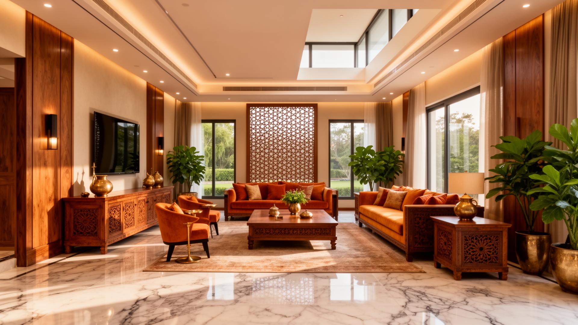 Luxury Indian villa interior